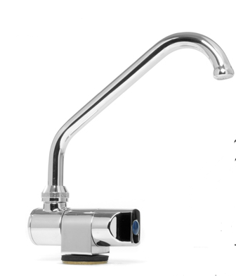Rubinetto per barca, rotante, per acqua fresca, Portagomma da 3/8"